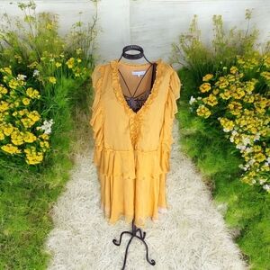 Yellow Ruffled Dress